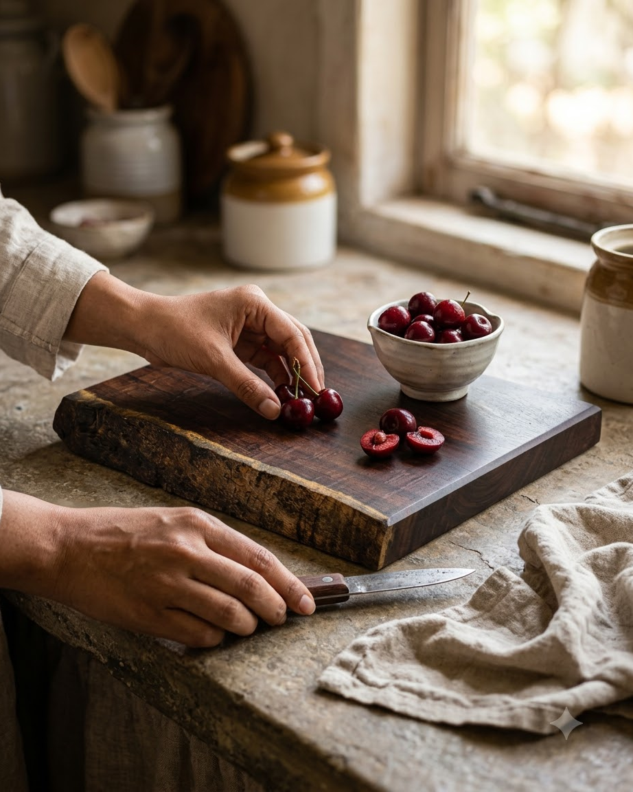 Additional photograph of Live Edge Indian Rosewood Cutting Board, 15 x 10 x 2 Inch from Earthy Woods