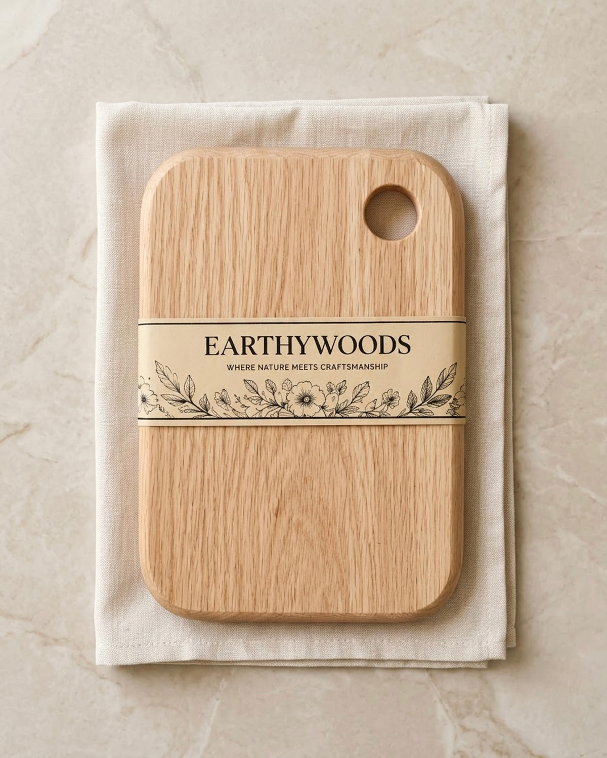 Wooden Chopping Board Set of 3, Teak & Indian Rosewood by Earthy Woods - product design view