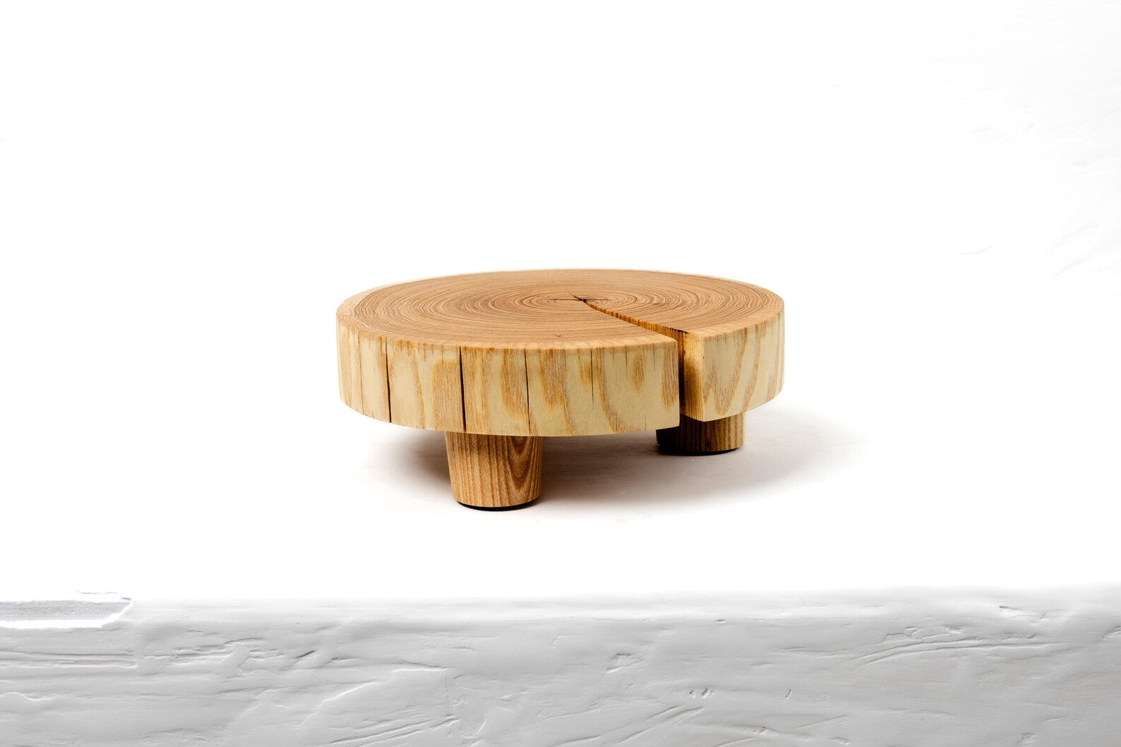 Aesthetic wood riser, decorative tray, wooden soap tray, mini wood stand, slab wooden tray, slices stand, rustic decor, bathroom decor