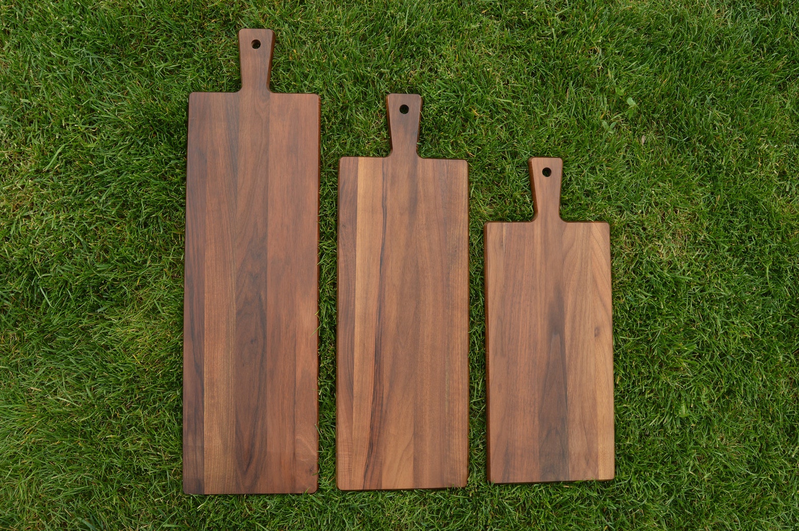 Cutting board of walnut wood 3 pieces