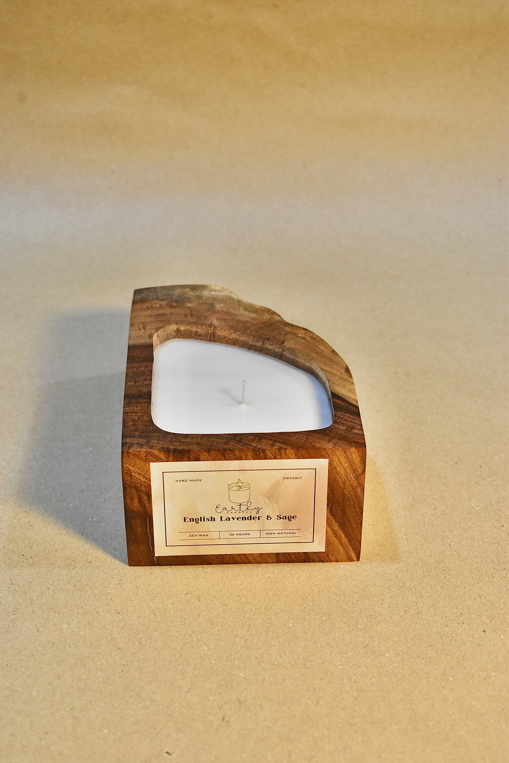 Rose Wood Live edge Candle