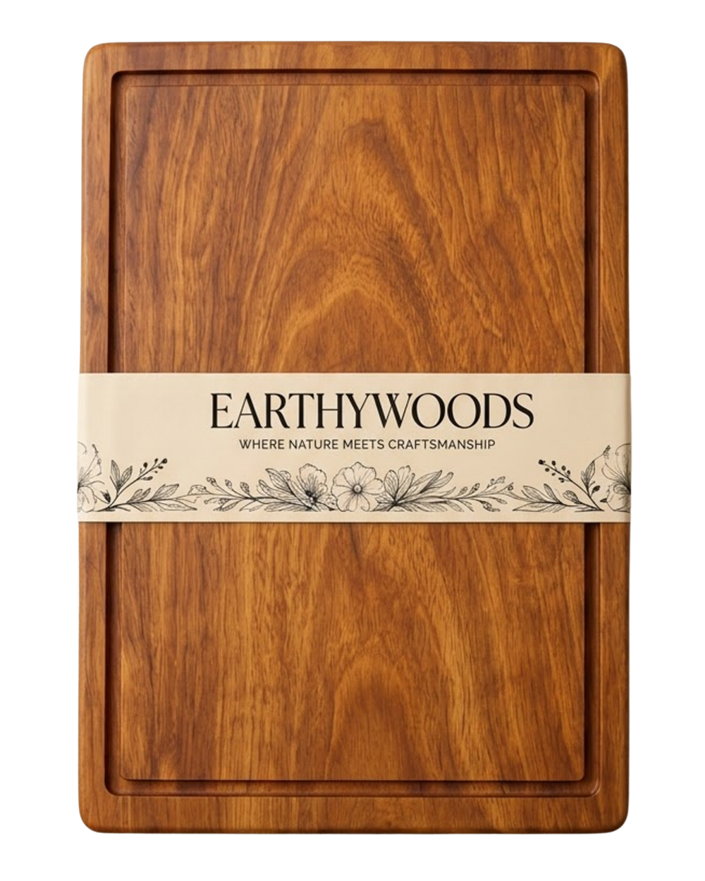 Premium Teak Wood Chopping Board | 15 x 10 x 1.5 Inch