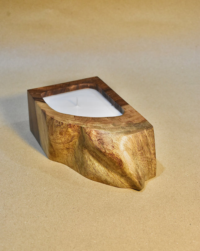 Rose Wood Live edge Candle