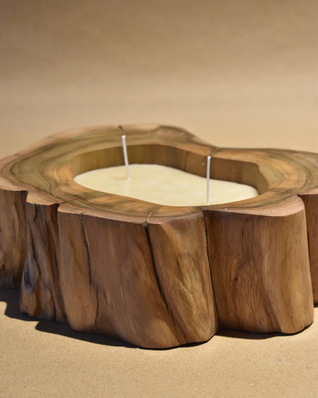 Teak Wood Candle Scented