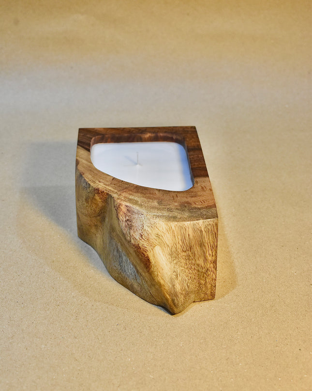 Rose Wood Live edge Candle