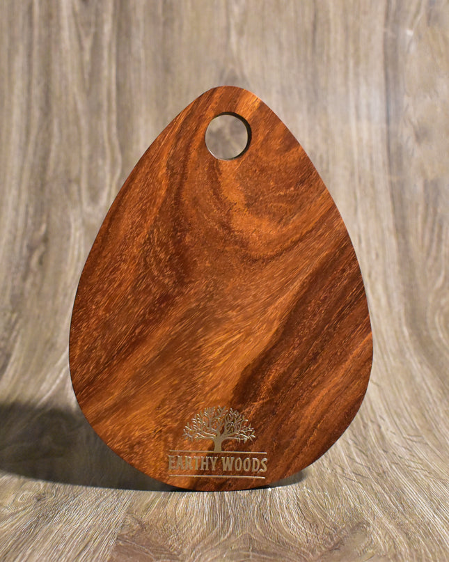 Earthy woods - Tear Drop Rose wood Mini Chopping Board