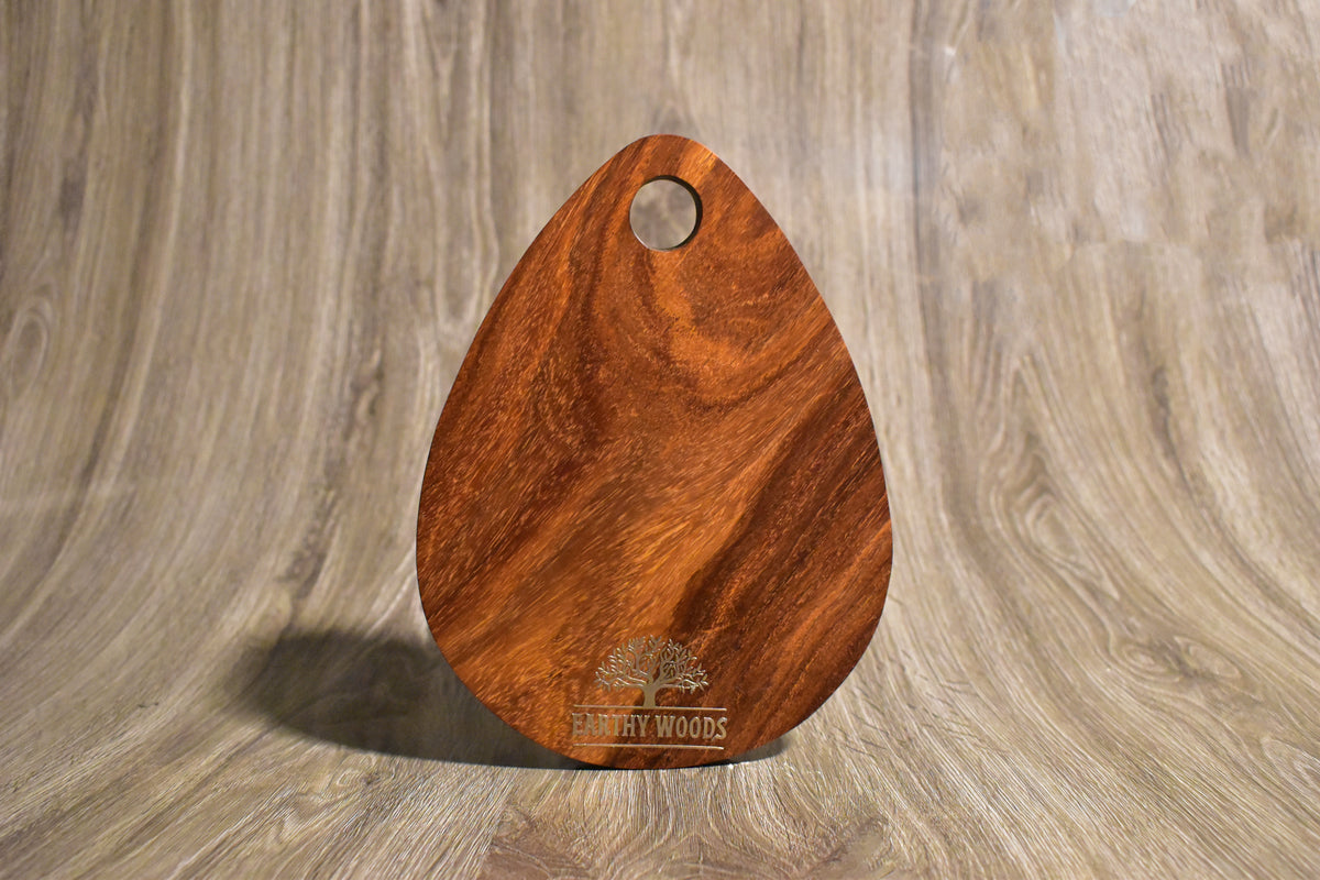 Tear Drop Rosewood Mini Chopping Board - product view 3