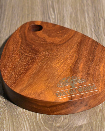 Earthy woods - Tear Drop Rose wood Mini Chopping Board