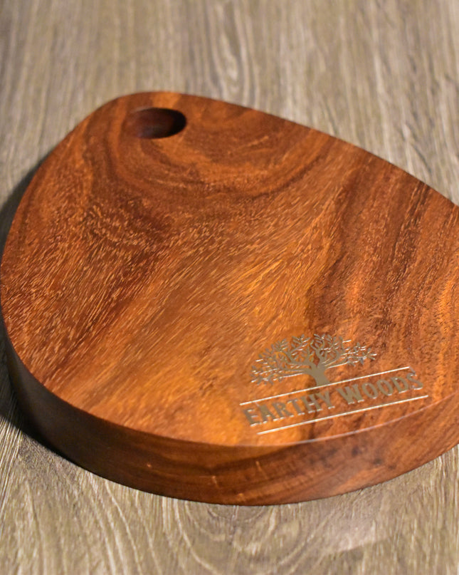 Earthy woods - Tear Drop Rose wood Mini Chopping Board
