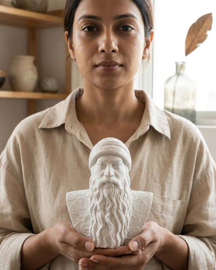 OSHO Inspired Spiritual Bust – Modern Home & Office Décor