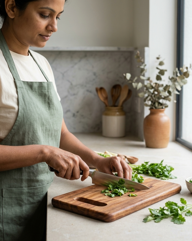 Premium Wooden Chopping Board with Handle – Multipurpose Cutting Board for Kitchen | Vegetable, Fruit & Meat Prep Board