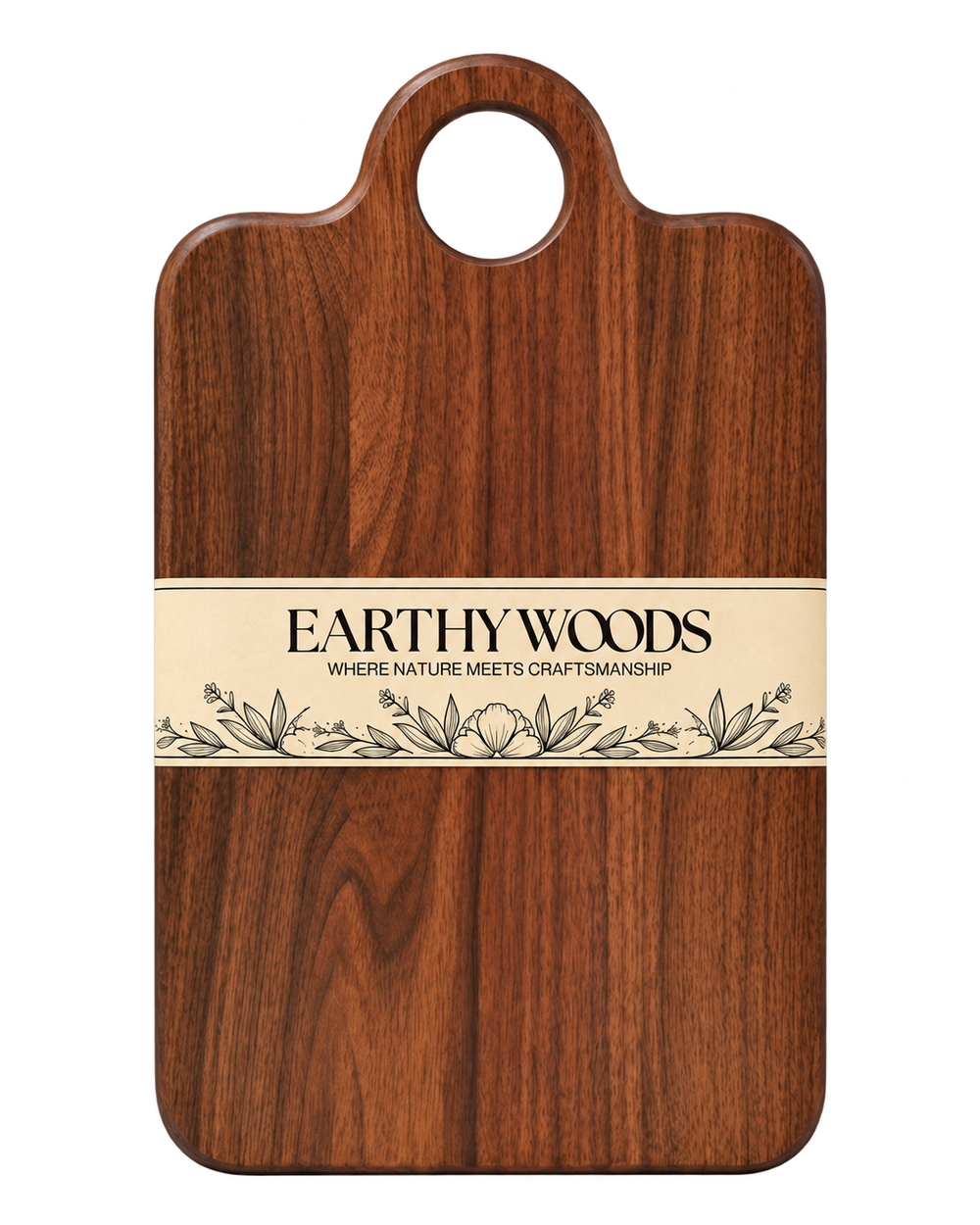 Indian Rosewood Chopping Board with Handle | 15 × 10 × 1 Inch