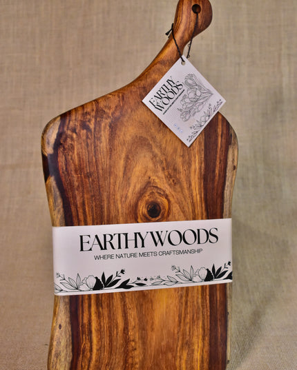 Premium Indian Rosewood Chopping Board – Handcrafted by Earthy Woods