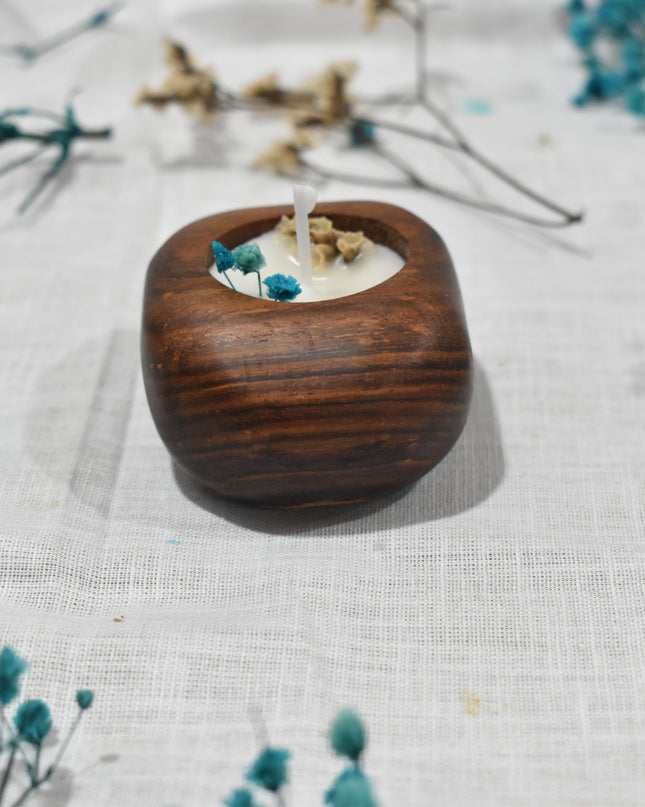 Rosewood Candle Set of 2 – Handcrafted Elegance with Natural Charm