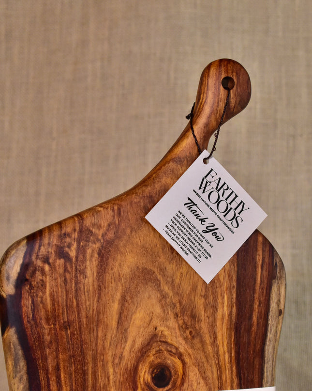Premium Indian Rosewood Chopping Board – Handcrafted by Earthy Woods