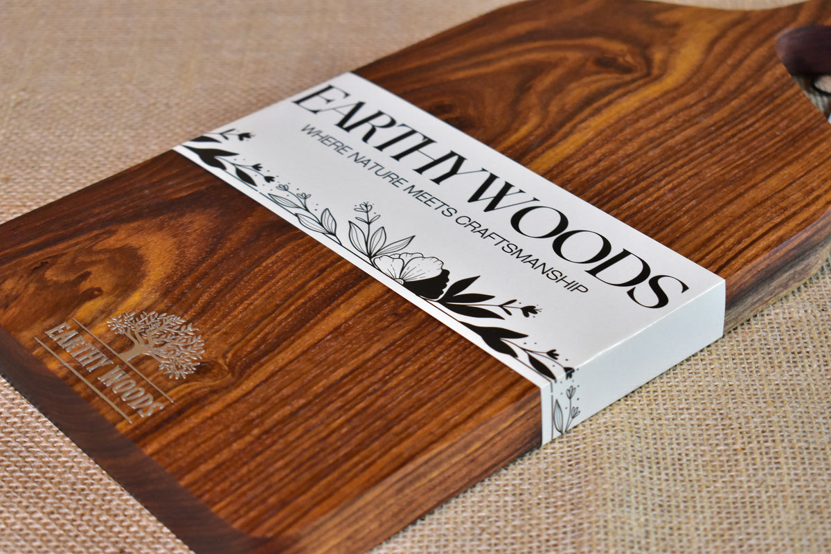 Elegant Indian Rosewood Chopping Board - product view 3