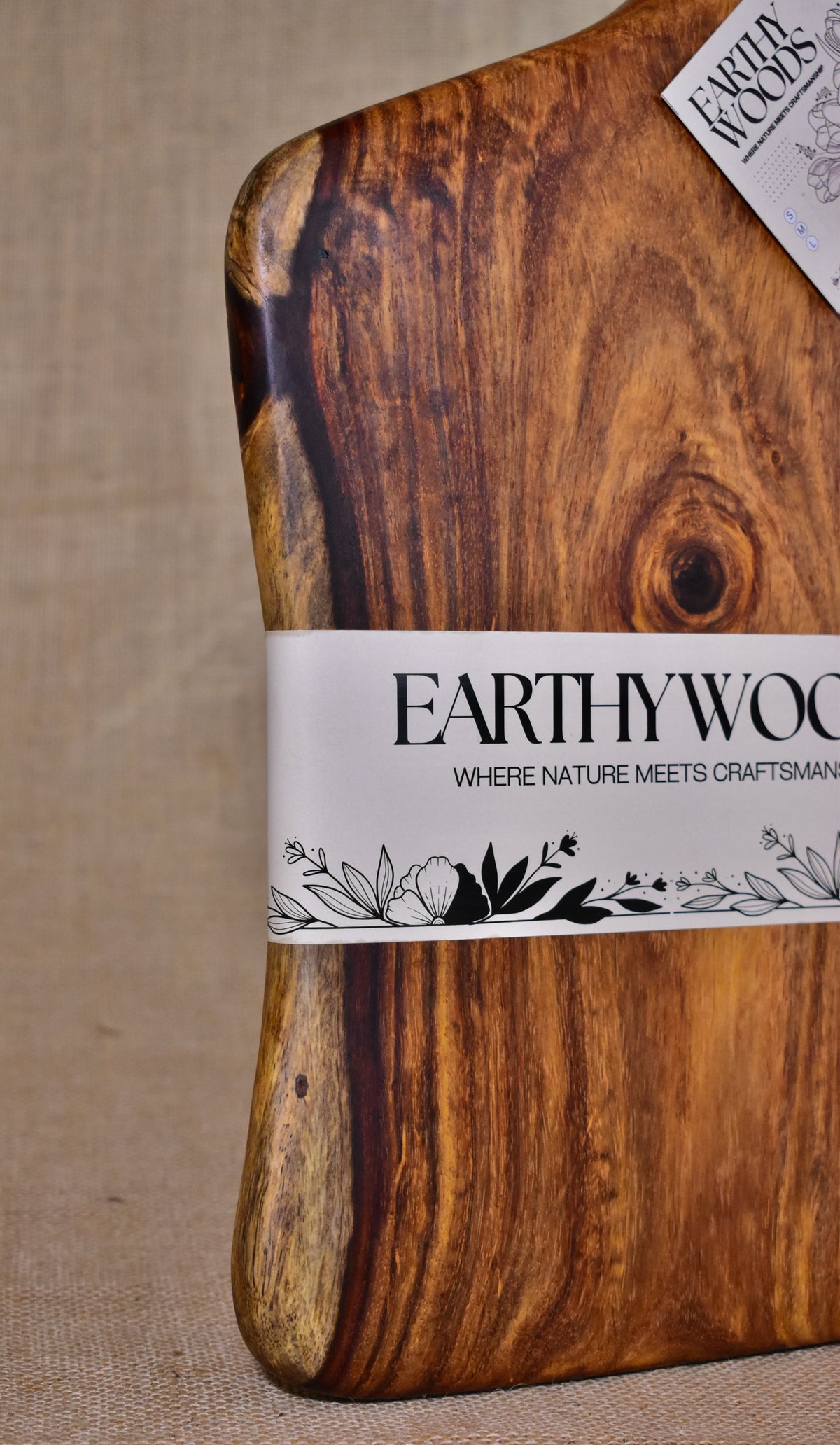 Handcrafted Indian Rosewood Chopping Board - product view 6